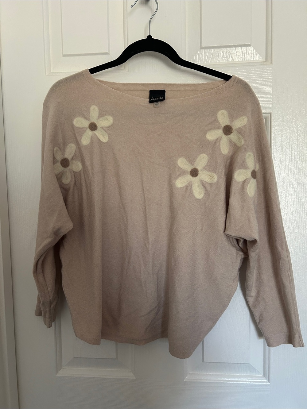 Aaeda Soft Beige Knit Top